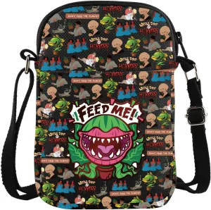 VAMSII Little Shop Horrors Musical Inspired Crossbody Bag Feed Me Gift Horrors Theatre Fans Gift