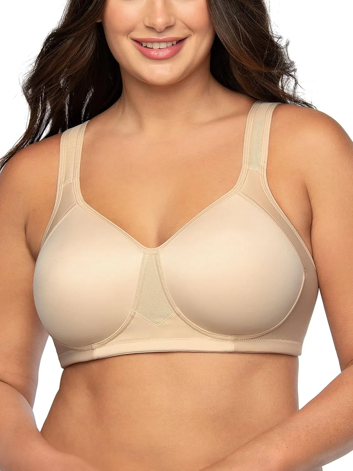 Vanity Fair Women's Medium Impact Sports Bras for Women, Breathable, Moisture Wicking, Padded Cups up to DDD