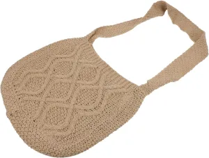 VANZACK Elegant Single-shoulder Women Bag Woven Crochet Bag Fashion Accessory Woolen Yarn Versatile Crossbody Purse