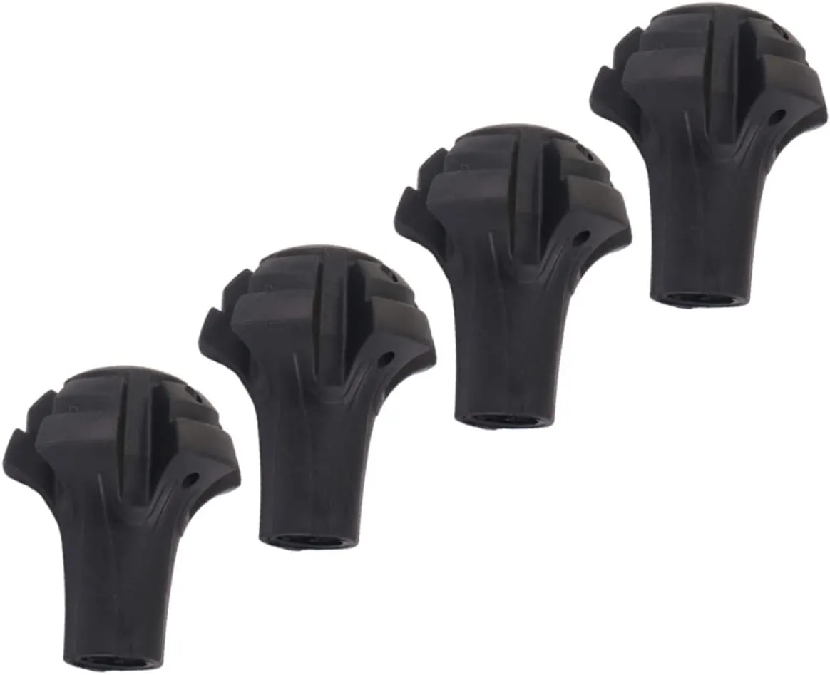 VANZACK Outdoor Trekking Pole 4pcs Hiking Pole Feet Sleeves Walking Stick Foot Climbing Sticks Foot Protectors Round Foot Cover