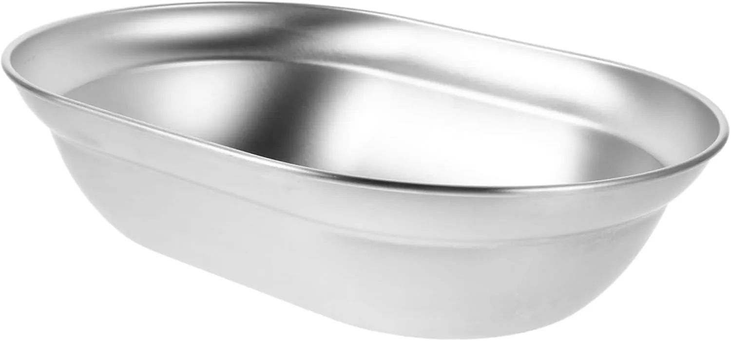 VANZACK Robust Stainless Steel Outdoor Soup Bowl Camping Bowl Handle Large Capacity Microwave-Safe Plate for Outdoor Dining