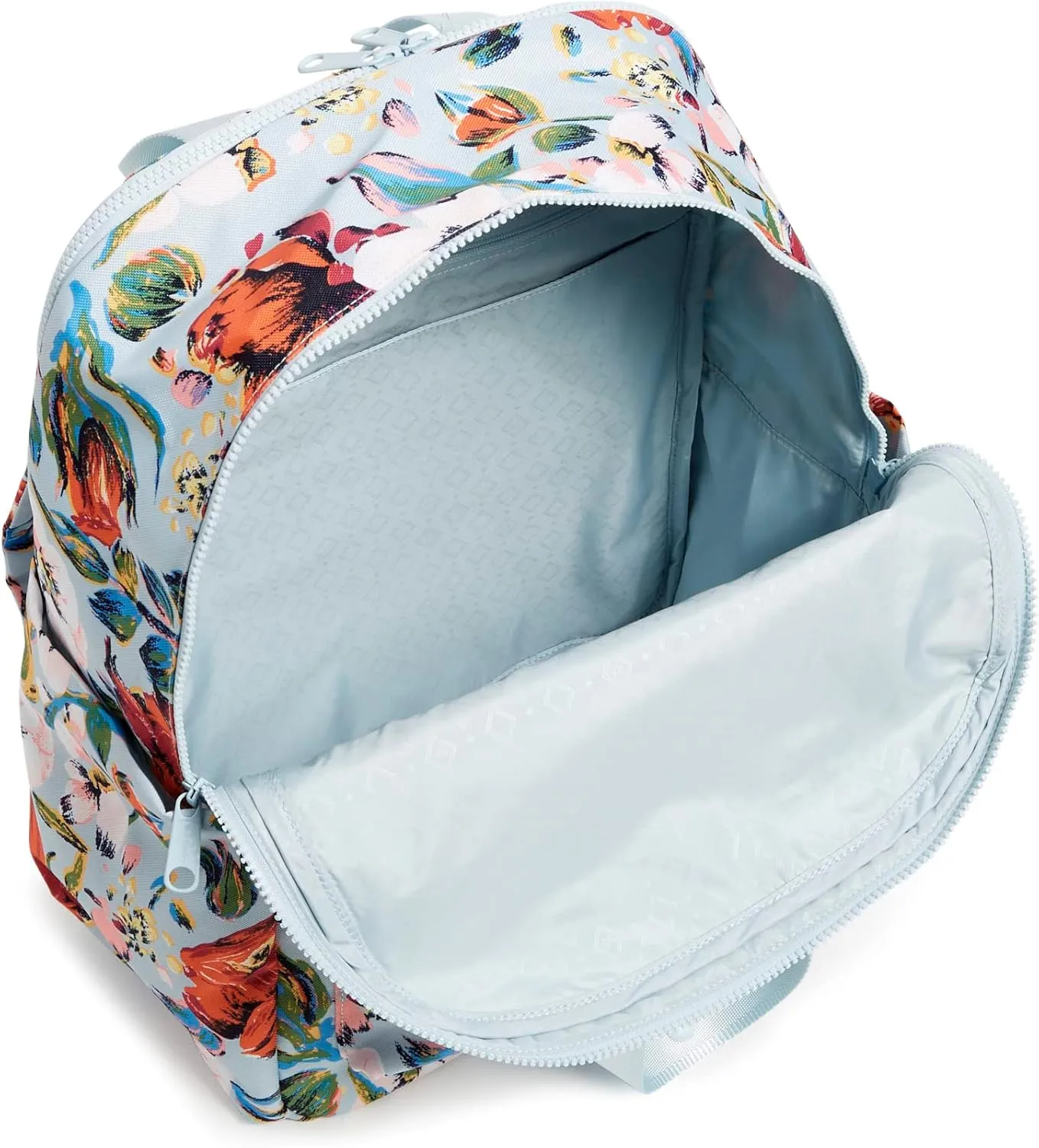 Vera Bradley Women's Recycled Lighten Up Reactive Campus Totepack Backpack, Sea Air Floral, One Size