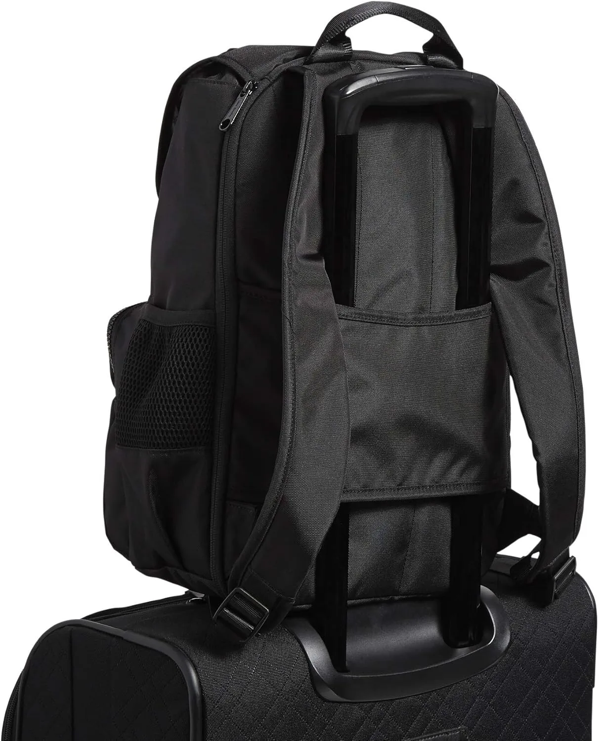 Vera Bradley Women's Recycled Lighten Up Reactive Daytripper Backpack, Black, One Size