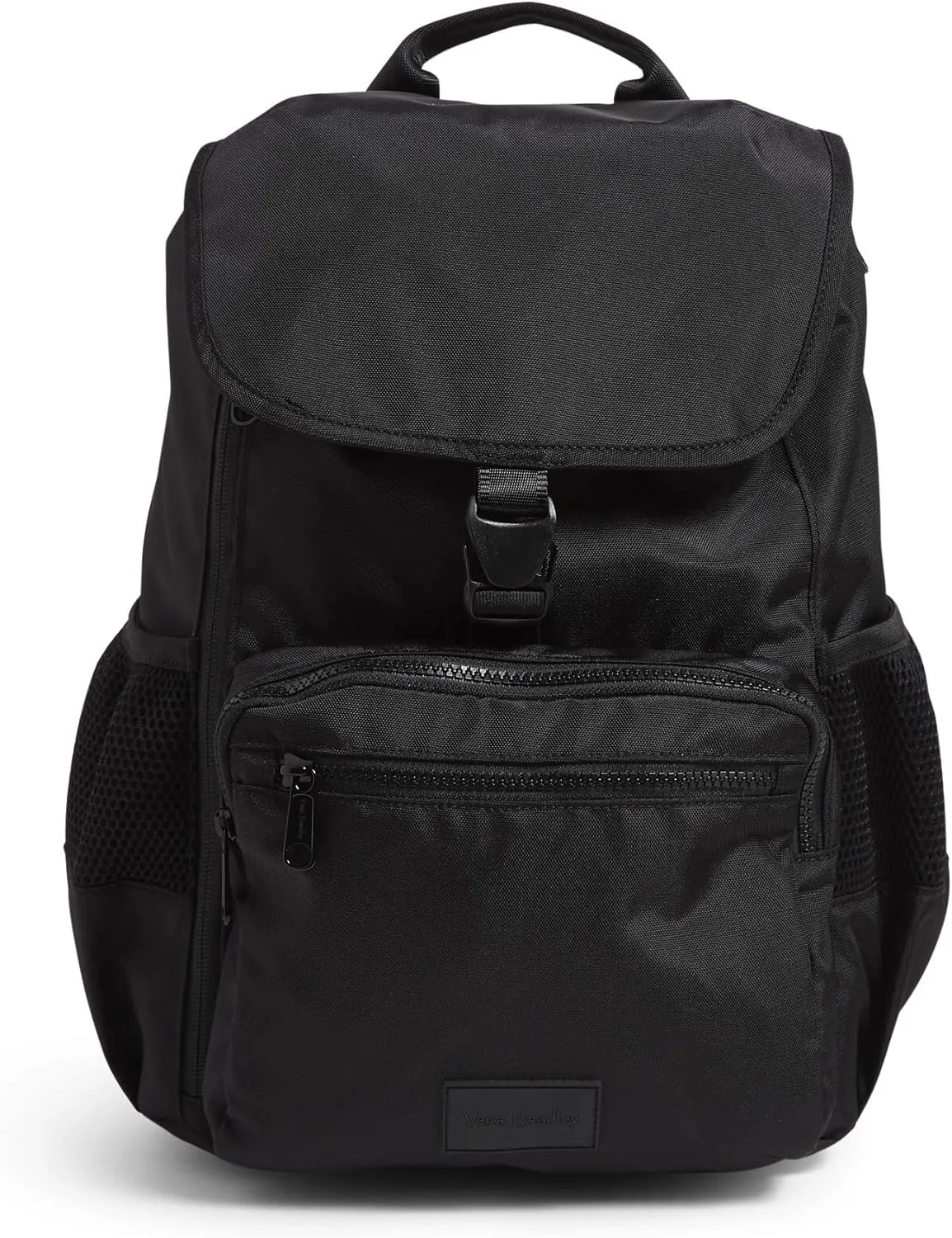 Vera Bradley Women's Recycled Lighten Up Reactive Daytripper Backpack, Black, One Size