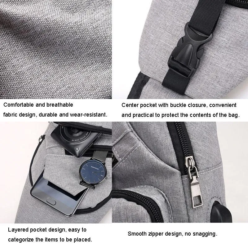 Versatile Men Crossbody Bag For Sports And Everyday Use