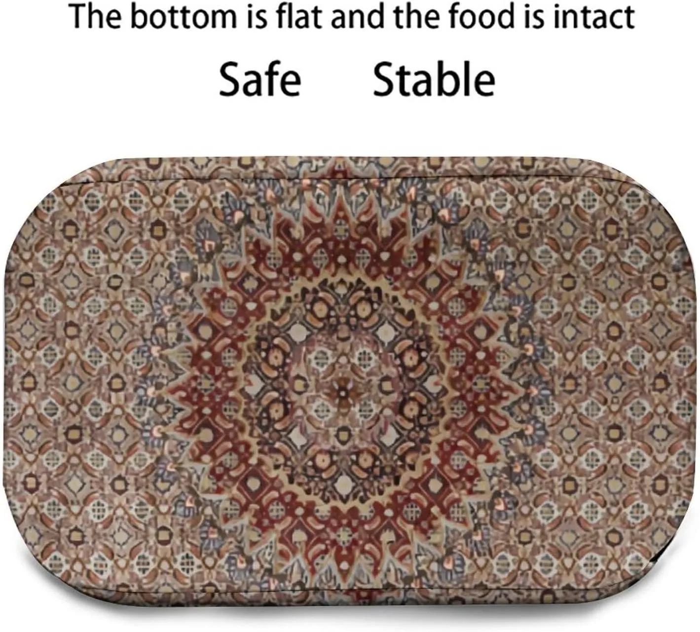 Vintage Persian Turkish Oriental Reusable Large Capacity Insulated Crossbody Lunch Bag