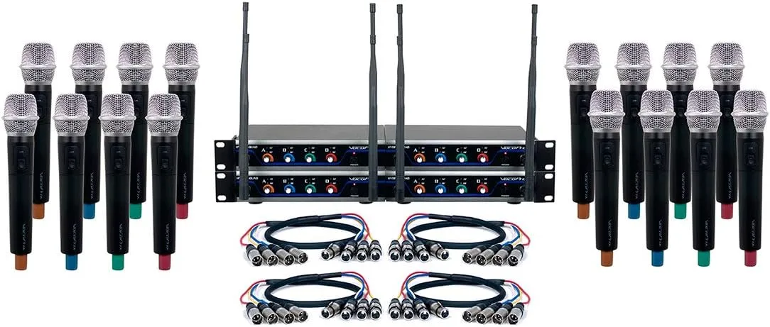 VOCOPRO DIGITAL- ACAPELLA -16 Sixteen Channel UHF Hybrid Wireless Handheld Microphone System