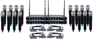 VOCOPRO DIGITAL- ACAPELLA -16 Sixteen Channel UHF Hybrid Wireless Handheld Microphone System
