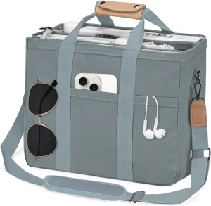 VOFANK Canvas Tote Bag for Women with Zipper and Compartments Large Work Bible Bag Crossbody Shoulder Bag Travel Handbag