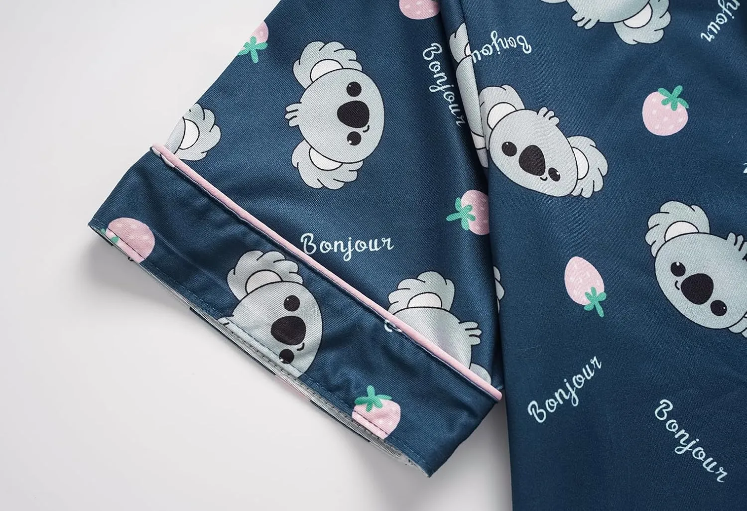 Vopmocld Girls 2PCS Pajama Sets Button Down Short Sleeve with Shorts Sleepwear Summer Cute Lounge Outfit Sets for Teens