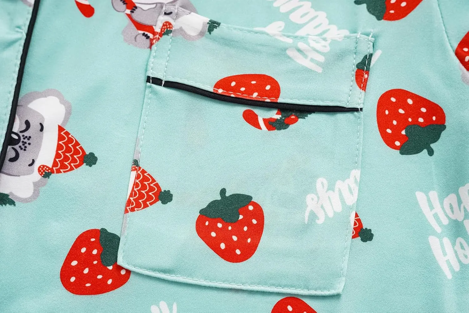 Vopmocld Girls Pajama Sets - 3pcs Button Down Short Sleeve Long Pants With Shorts Sleepwear Cute Patterns Nighty For Teens