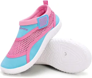 WateLves Kids Water Shoes Toddler Quick Dry Barefoot Shoes Girls Boys Aqua Athletic Sneakers for Beach Hiking Swim Kayak Sport Accessories, Camping Essentials