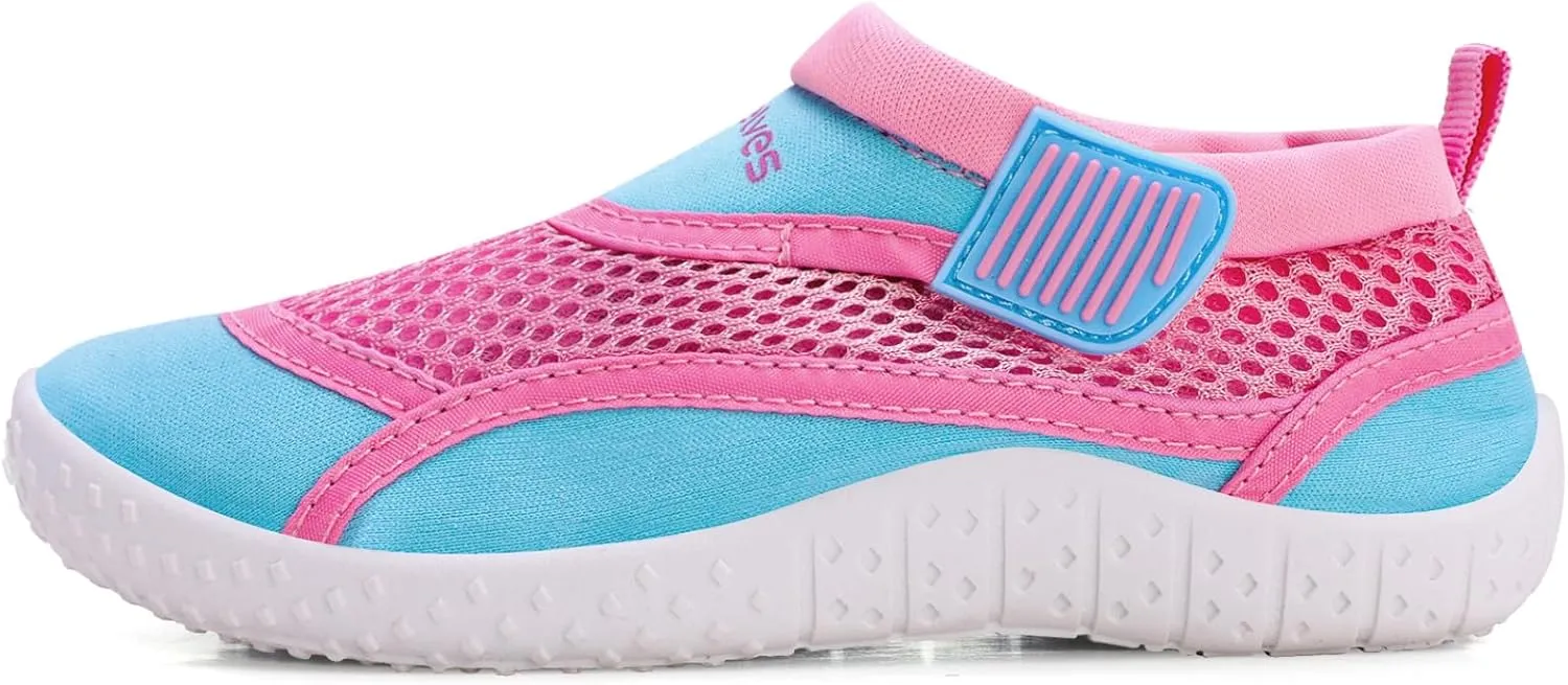 WateLves Kids Water Shoes Toddler Quick Dry Barefoot Shoes Girls Boys Aqua Athletic Sneakers for Beach Hiking Swim Kayak Sport Accessories, Camping Essentials