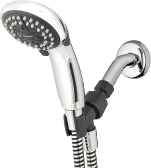Waterpik Handheld Shower Head Eco Flow Low Flow Water Saving Shower 1.6 GPM, 4 Spray Modes, DIY Easy Installation, Chrome Finish, VBE-453