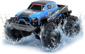 Waterproof Monster Truck Gesture RC Car, 4WD Amphibious Hand Controlled Remote Control Toy for Kids, All-Terrain Off-Road Vehicle for Boys Ages 6-7 8 9 10 11 12 Year Old, Present