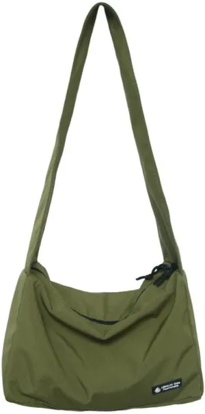 Waterproof Nylon Crossbody Bag Large Capacity Shoulder Bag Travel Bag for Women and Man Sport Bag, Good for Outdoor