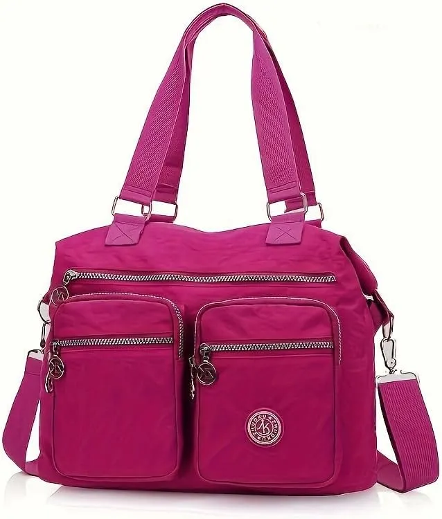 Waterproof polyester cloth shoulder bag women's large capacity crossbody bag handbag