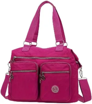 Waterproof polyester cloth shoulder bag women's large capacity crossbody bag handbag