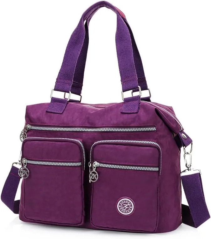Waterproof polyester cloth shoulder bag women's large capacity crossbody bag handbag