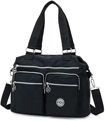 Waterproof polyester cloth shoulder bag women's large capacity crossbody bag handbag