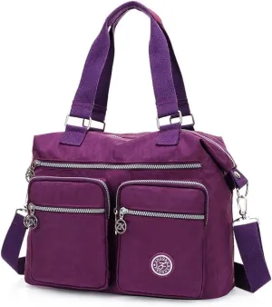 Waterproof polyester cloth shoulder bag women's large capacity crossbody bag handbag