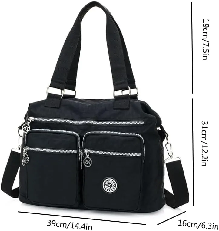 Waterproof polyester cloth shoulder bag women's large capacity crossbody bag handbag