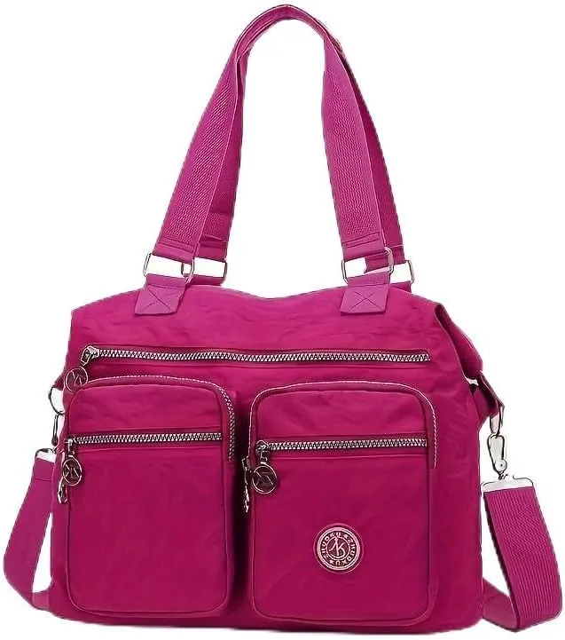Waterproof polyester cloth shoulder bag women's large capacity crossbody bag handbag
