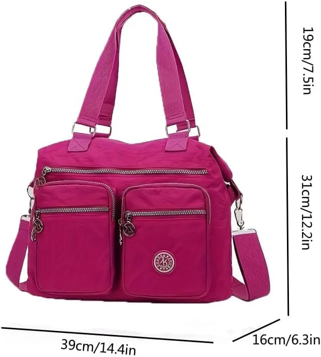 Waterproof polyester cloth shoulder bag women's large capacity crossbody bag handbag