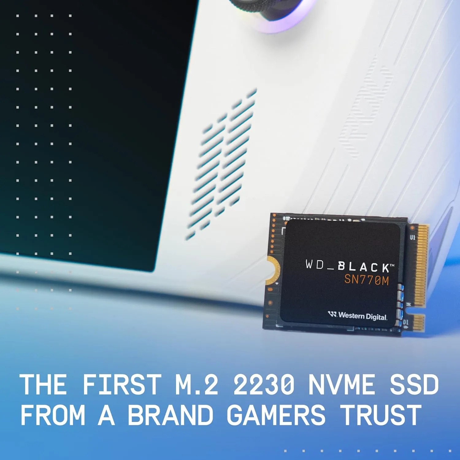 WD_BLACK 1TB SN770M M.2 2230 NVMe SSD for Handheld Gaming Devices, Speeds up to 5,150MB/s, TLC 3D NAND, Great for Steam Deck and Microsoft Surface - WDBDNH0010BBK-WRSN