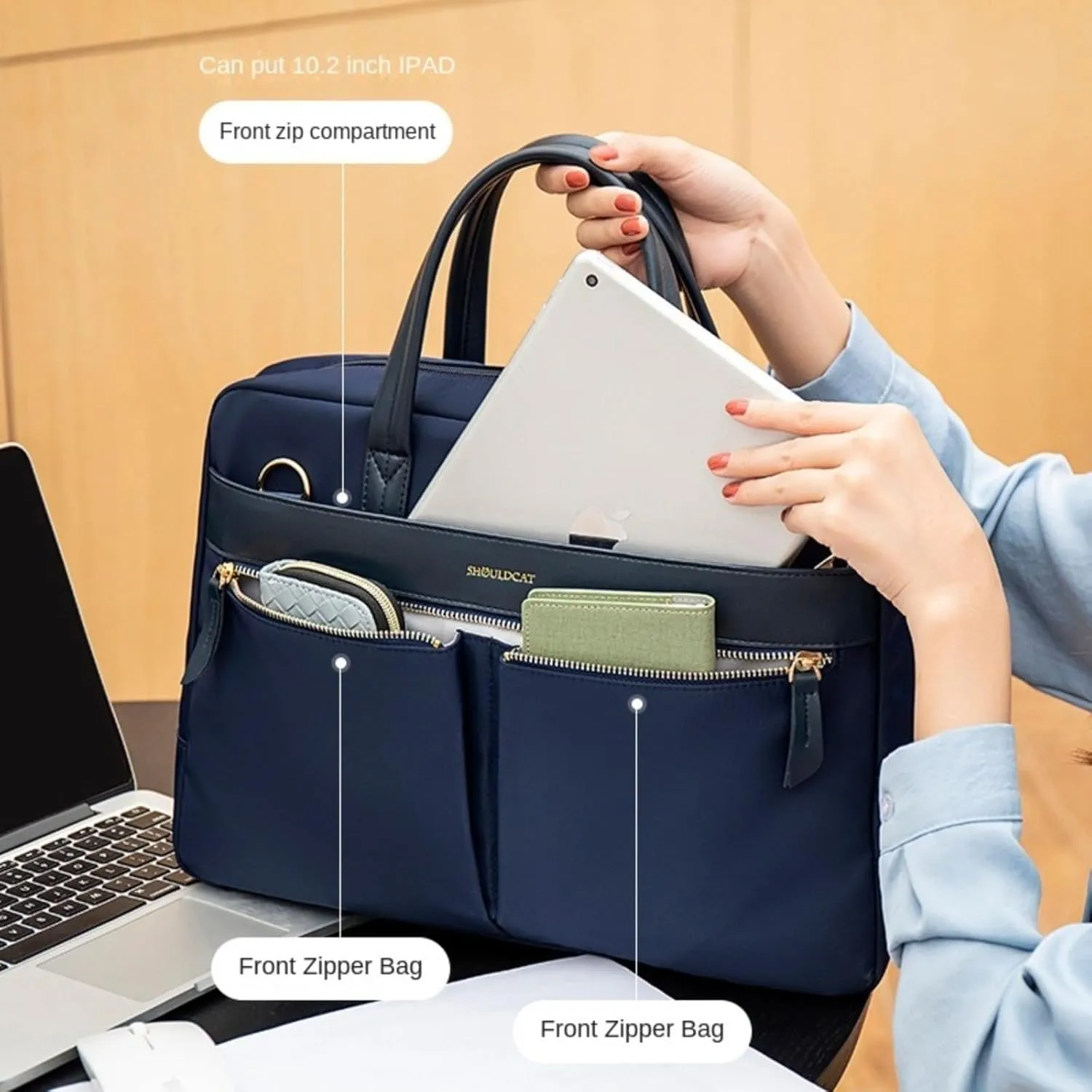 Women 13/14/15 Inch Waterproof Laptop Bag Briefcase Large Case Computer Bag Office Travel Business shoulder bags