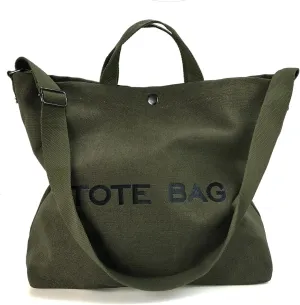 Women Canvas Tote Bag Travel Shoulder Bag Large Capacity Crossbody Top Handle Fashion Handbags