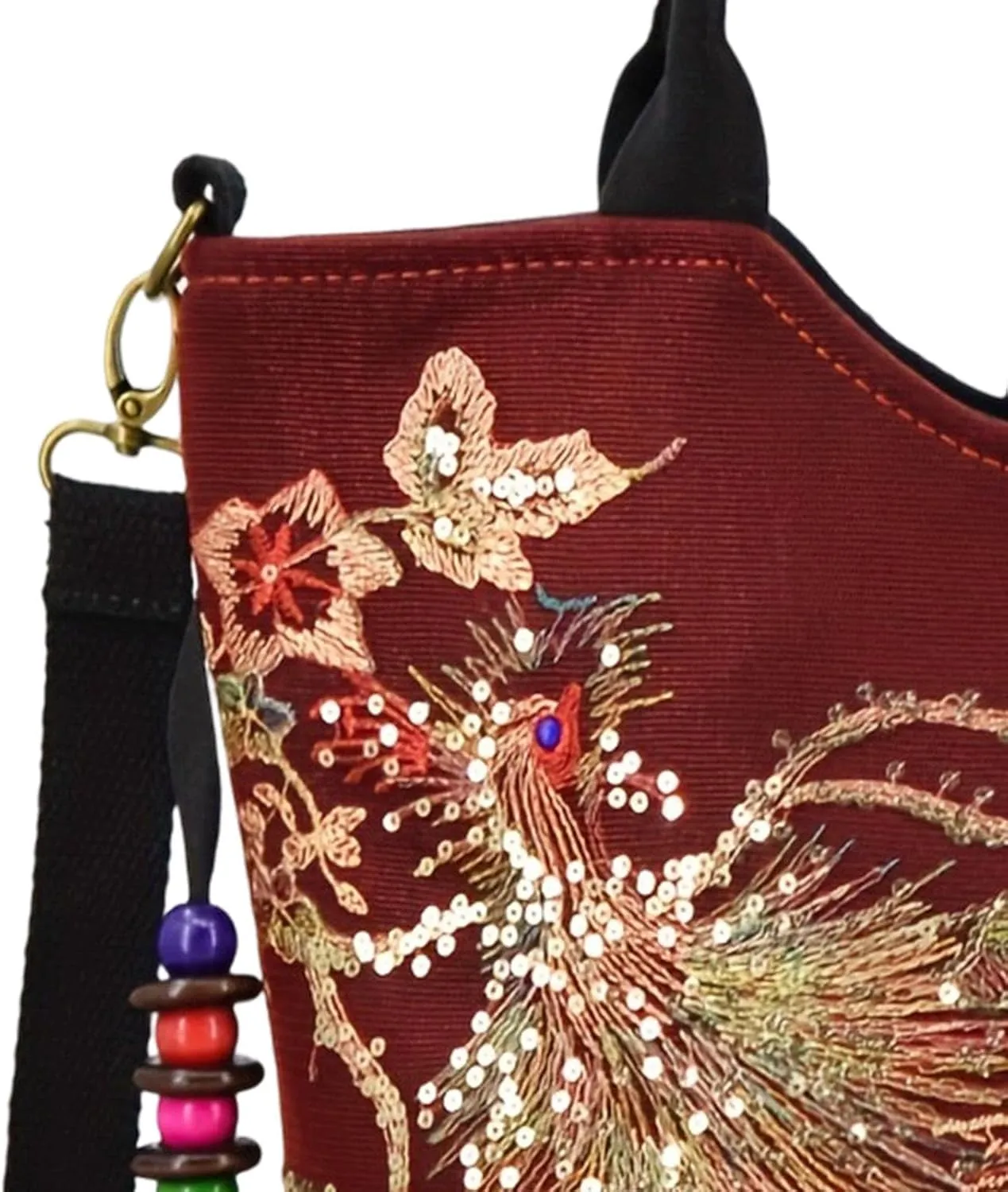 Women Embroidery Handbag Satchel Bag Tote for Party Ladies Dating Outdoor