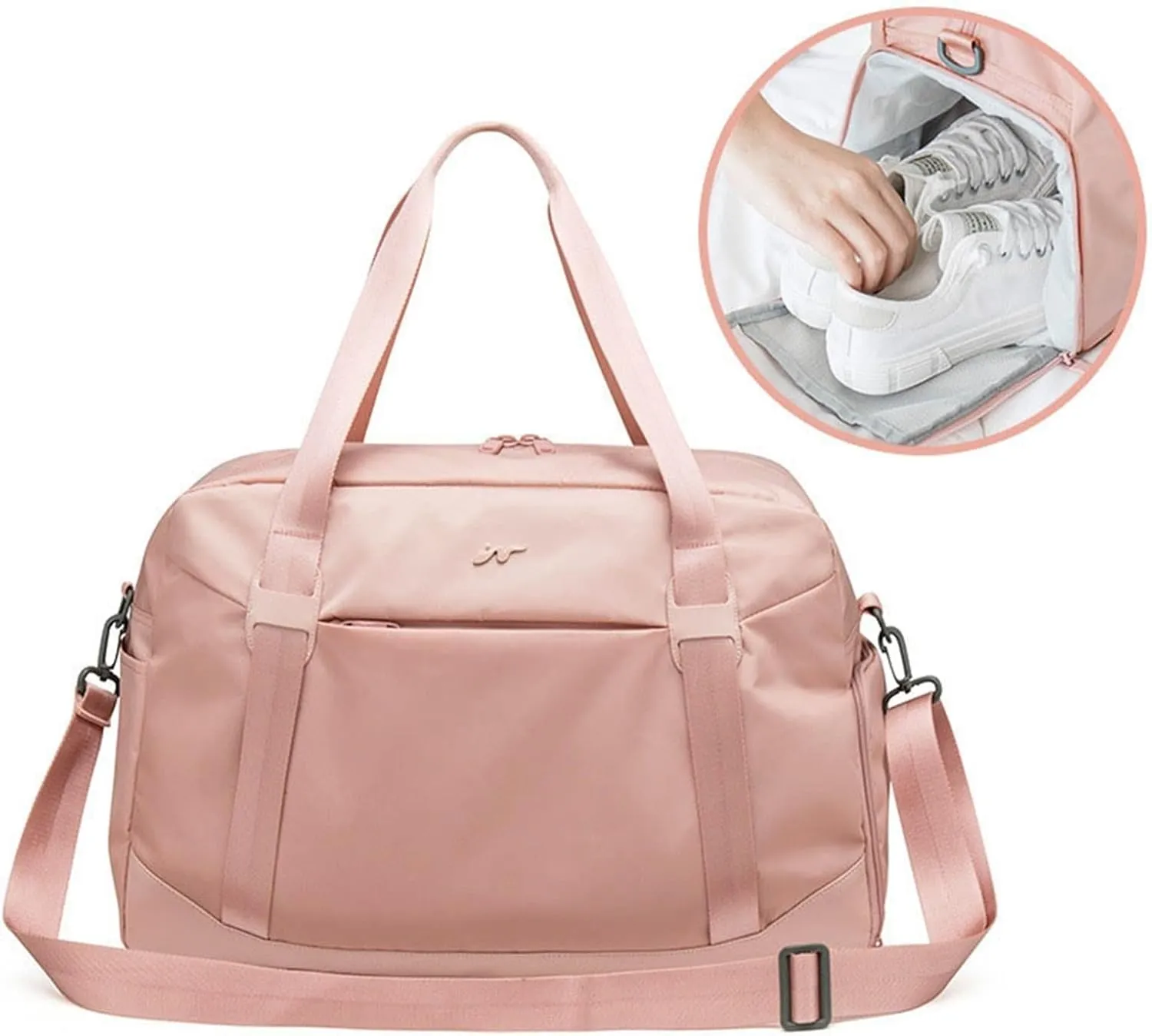 women Fitness Gym Dry Wet Sports Gymtas Travel Tas For Men Training Bag Sport Swimming Yoga Sportbag Swim (Pink)