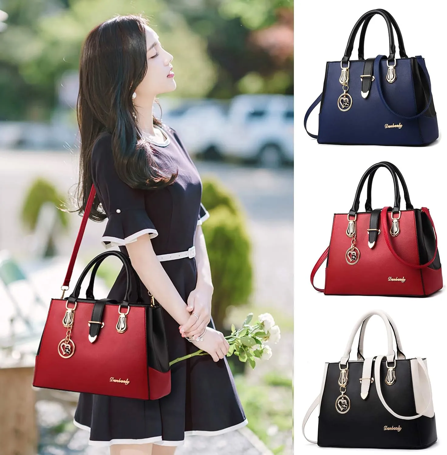 Women Handbags, Top Handle Bags Tote Purse Large Capacity Shoulder Crossbody Bag