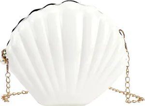 Women Mini Seashell Evening Clutch Handbag Cross-body Bag Shoulder Bag
