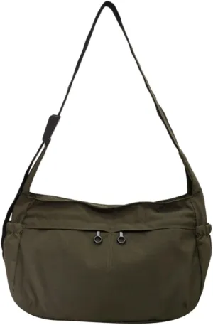 Women's casual shoulder bag, women's waterproof nylon dumpling bag, crossbody bag