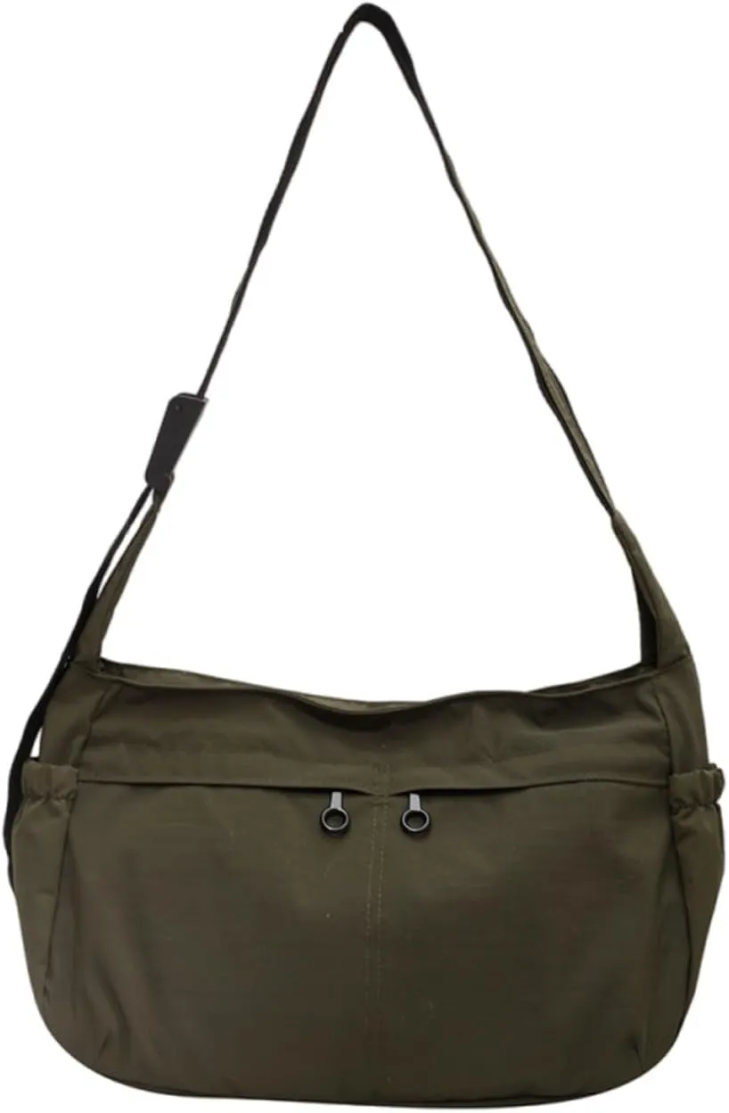 Women's casual shoulder bag, women's waterproof nylon dumpling bag, crossbody bag