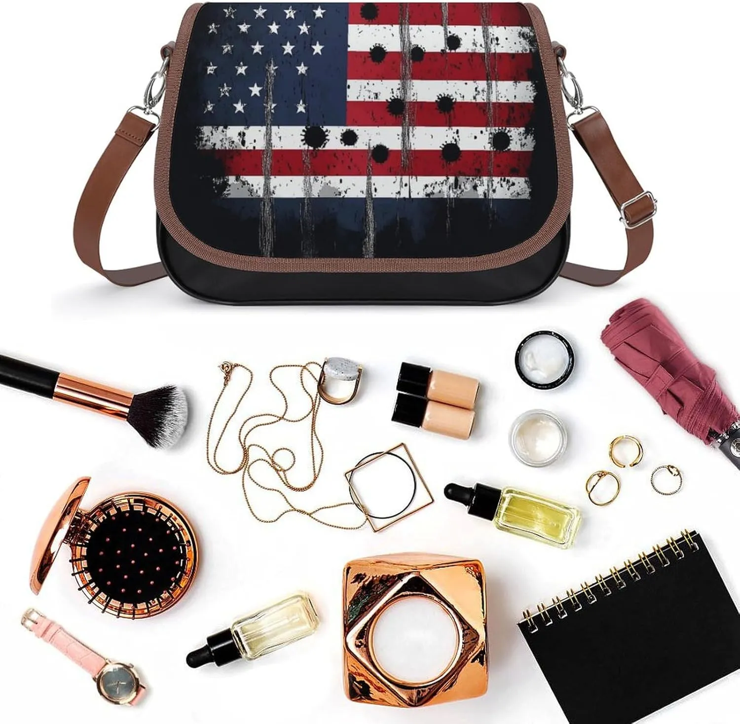 Women's Crossbody Bag, Large Capacity Shoulder Handbag Casual Crossbody Purse for Travel, Work