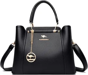 Women's Crossbody Bag Luxury 3 Layers Shoulder Bags PU-Leather Handbags Large Capacity Bag Autumn Winter Dating Bag