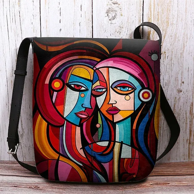 Women's Crossbody Bag Shoulder Bag Fluffy Bag Polyester Outdoor Daily Holiday Print Large Capacity Lightweight Durable Character