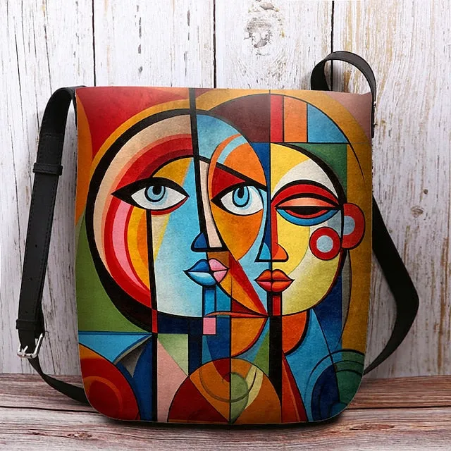 Women's Crossbody Bag Shoulder Bag Fluffy Bag Polyester Outdoor Daily Holiday Print Large Capacity Lightweight Durable Character