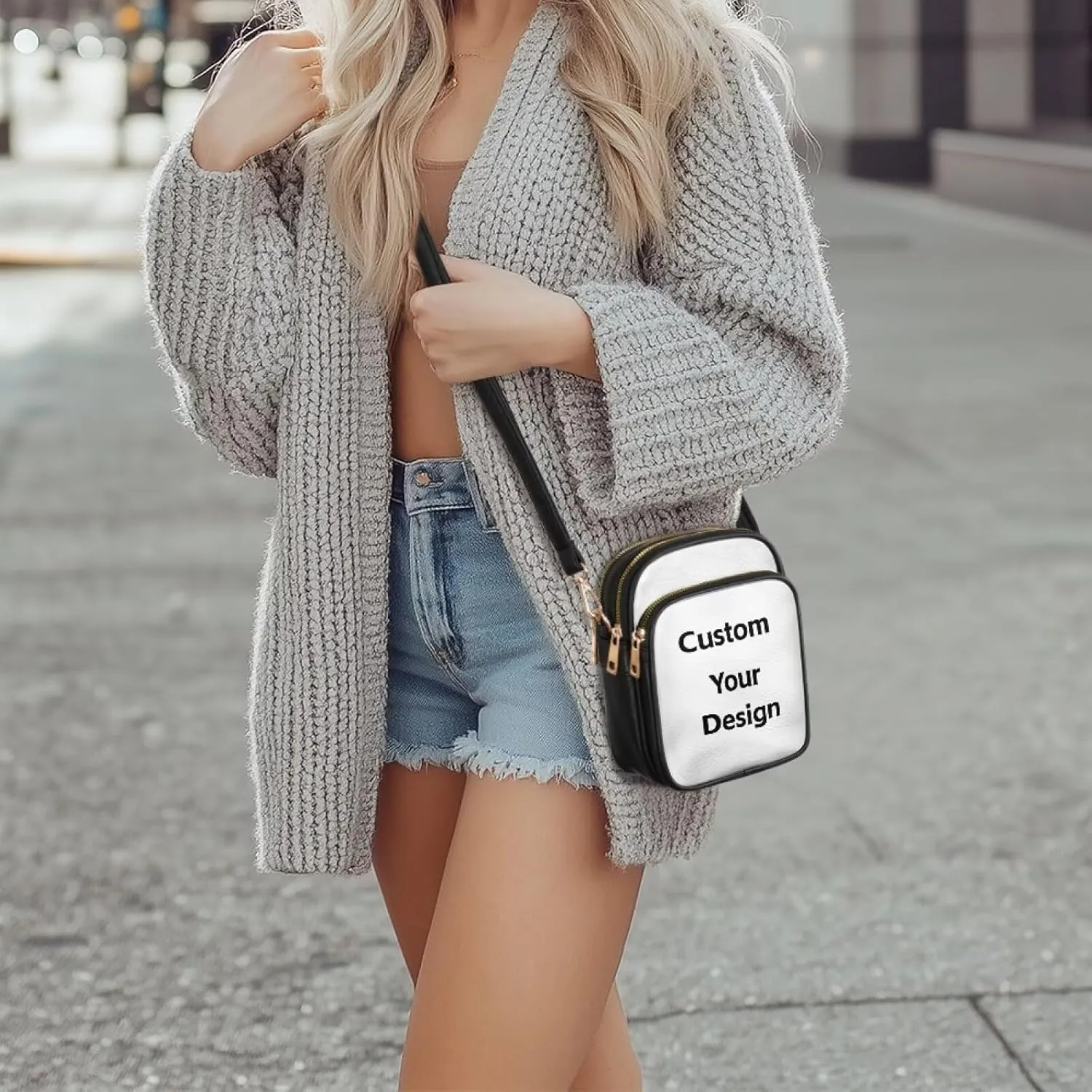 Womens Crossbody Bag Small Messenger Bag Crossbody Purse Cell Phone Bag Wallet Purses Adjustable Strap