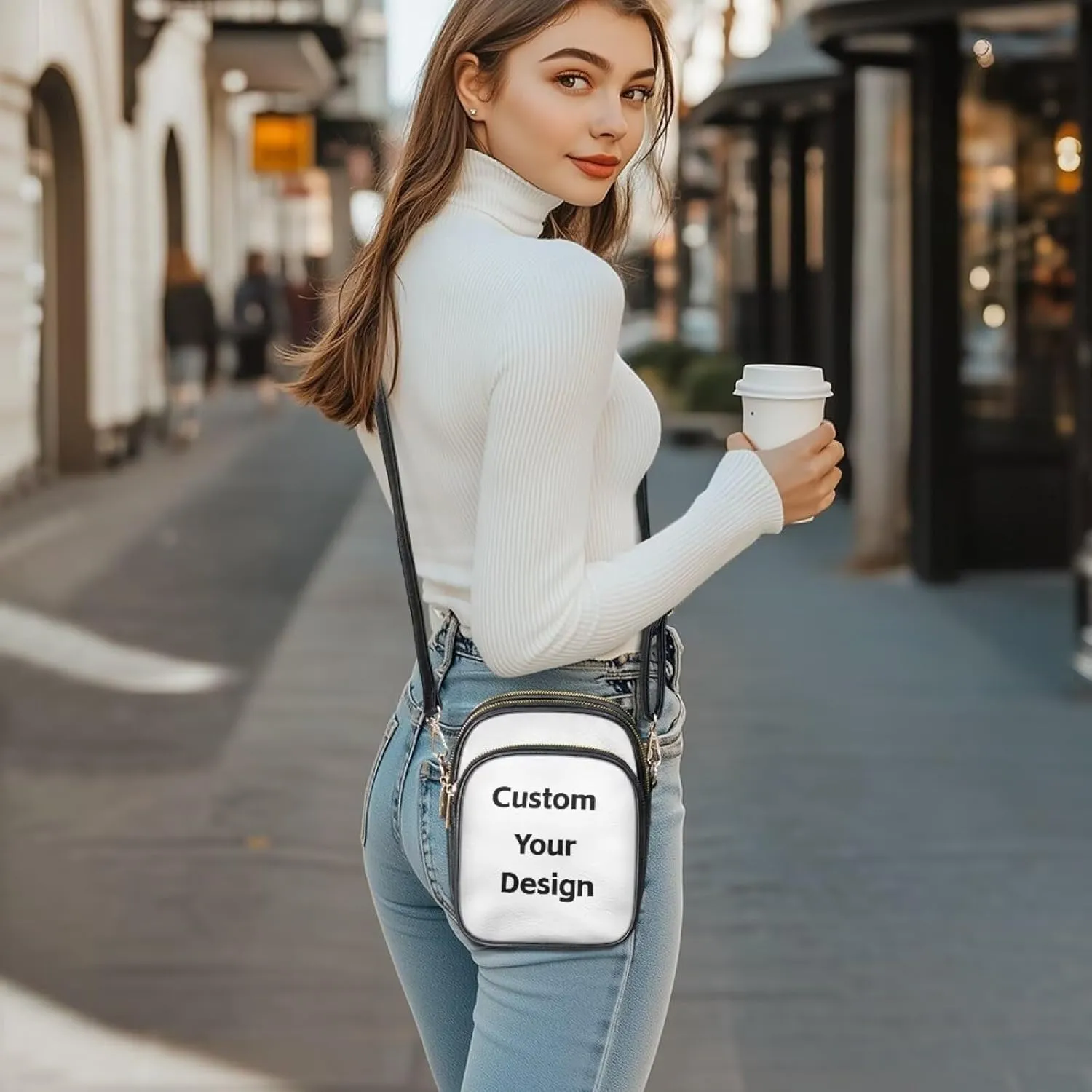 Womens Crossbody Bag Small Messenger Bag Crossbody Purse Cell Phone Bag Wallet Purses Adjustable Strap