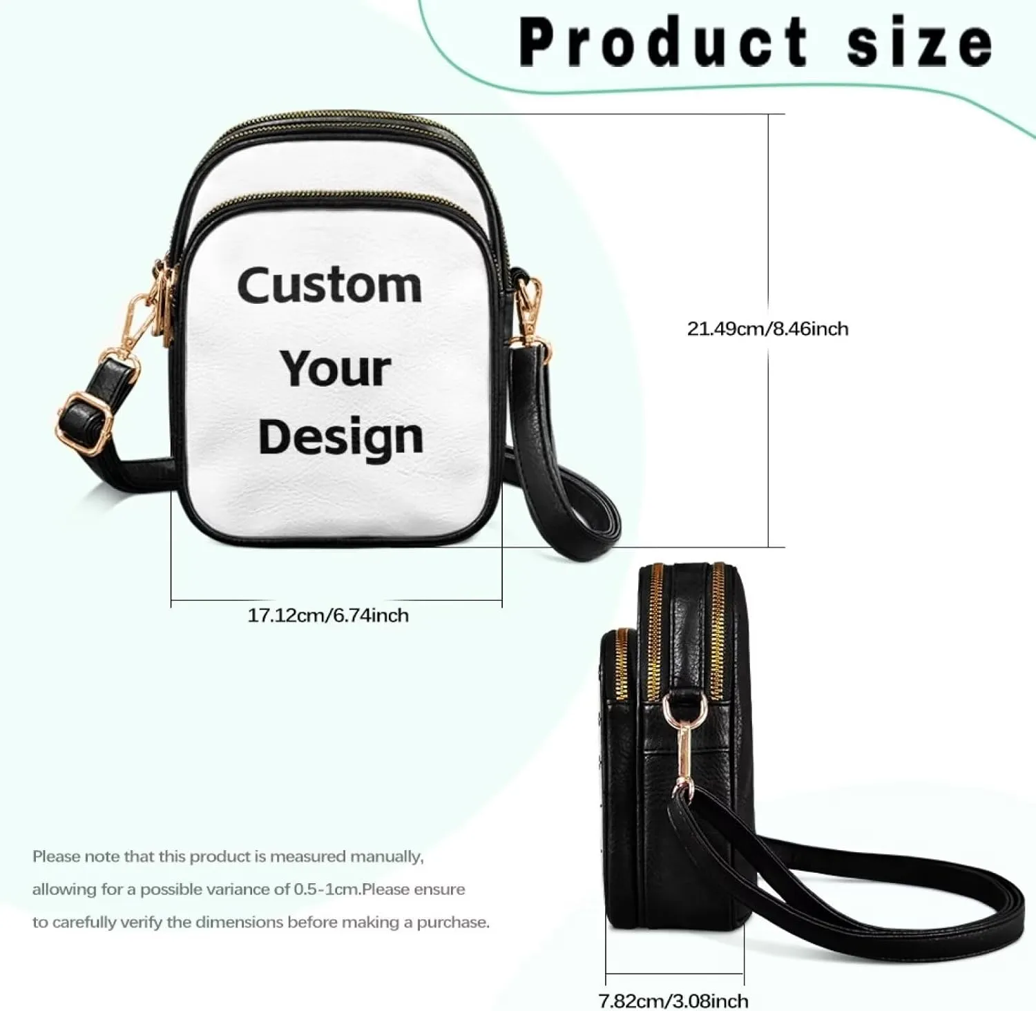Womens Crossbody Bag Small Messenger Bag Crossbody Purse Cell Phone Bag Wallet Purses Adjustable Strap