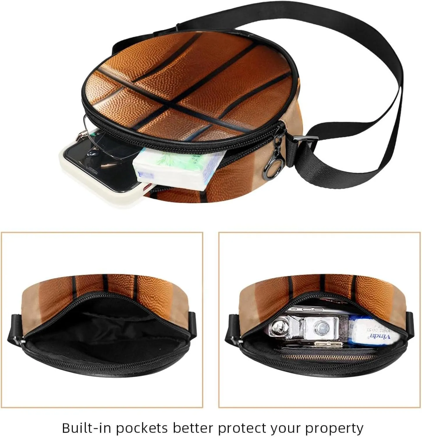 Women's Crossbody Handbags, Travel Purse, Cross Body Bag, animal tiger