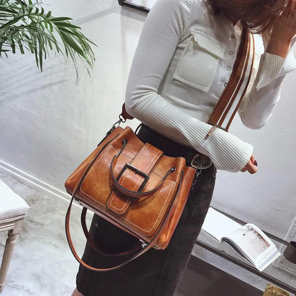 Womens Handbag Large Capacity, PU Leather Satchel Purse, Tote Crossbody Shoulder Bag