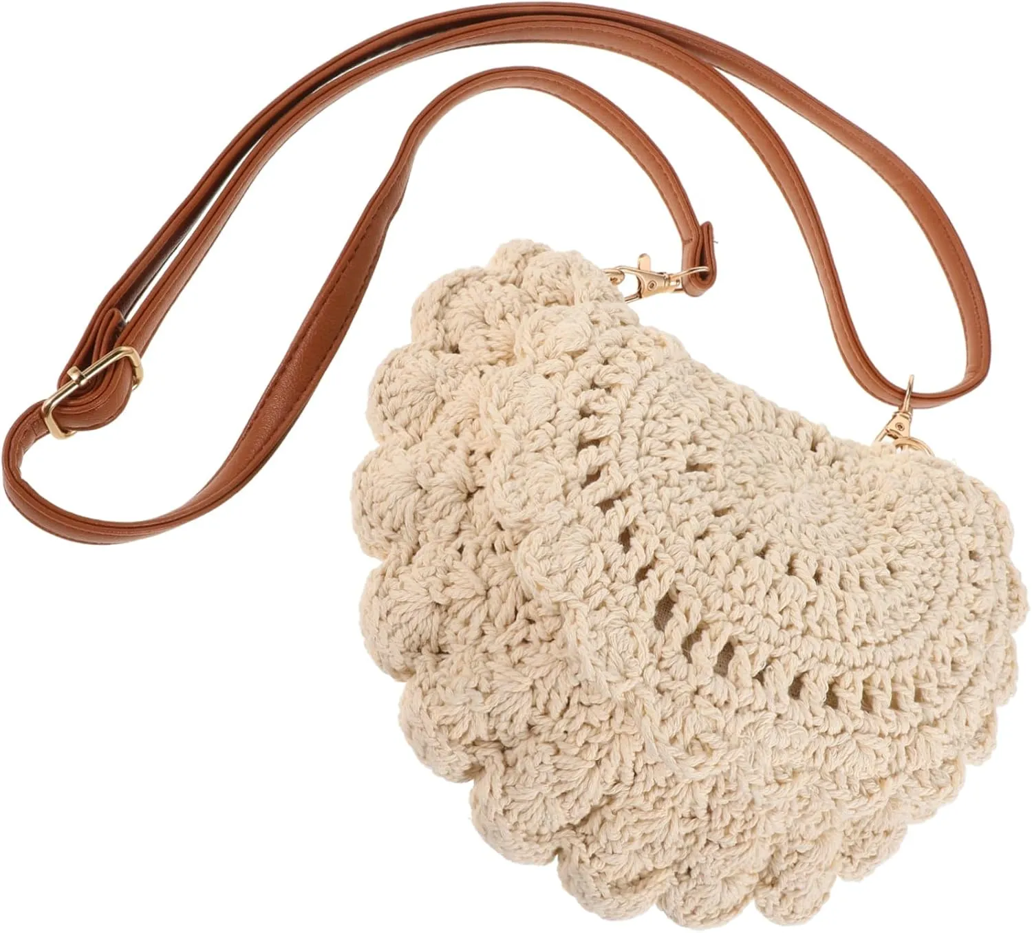 Women's Handwoven Crossbody Bag Woven Shoulder Bag for Women Adjustable Belt