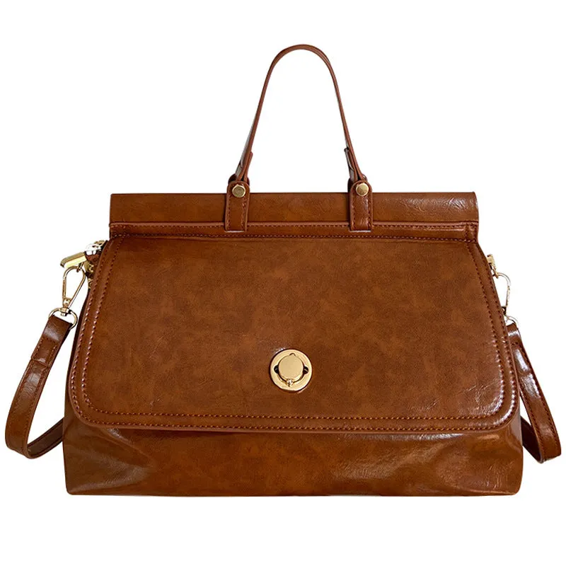 Women's Large Capacity Retro Autumn Versatile High Quality Daily Commuter Crossbody Bags