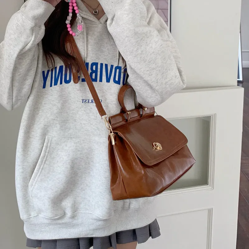 Women's Large Capacity Retro Autumn Versatile High Quality Daily Commuter Crossbody Bags