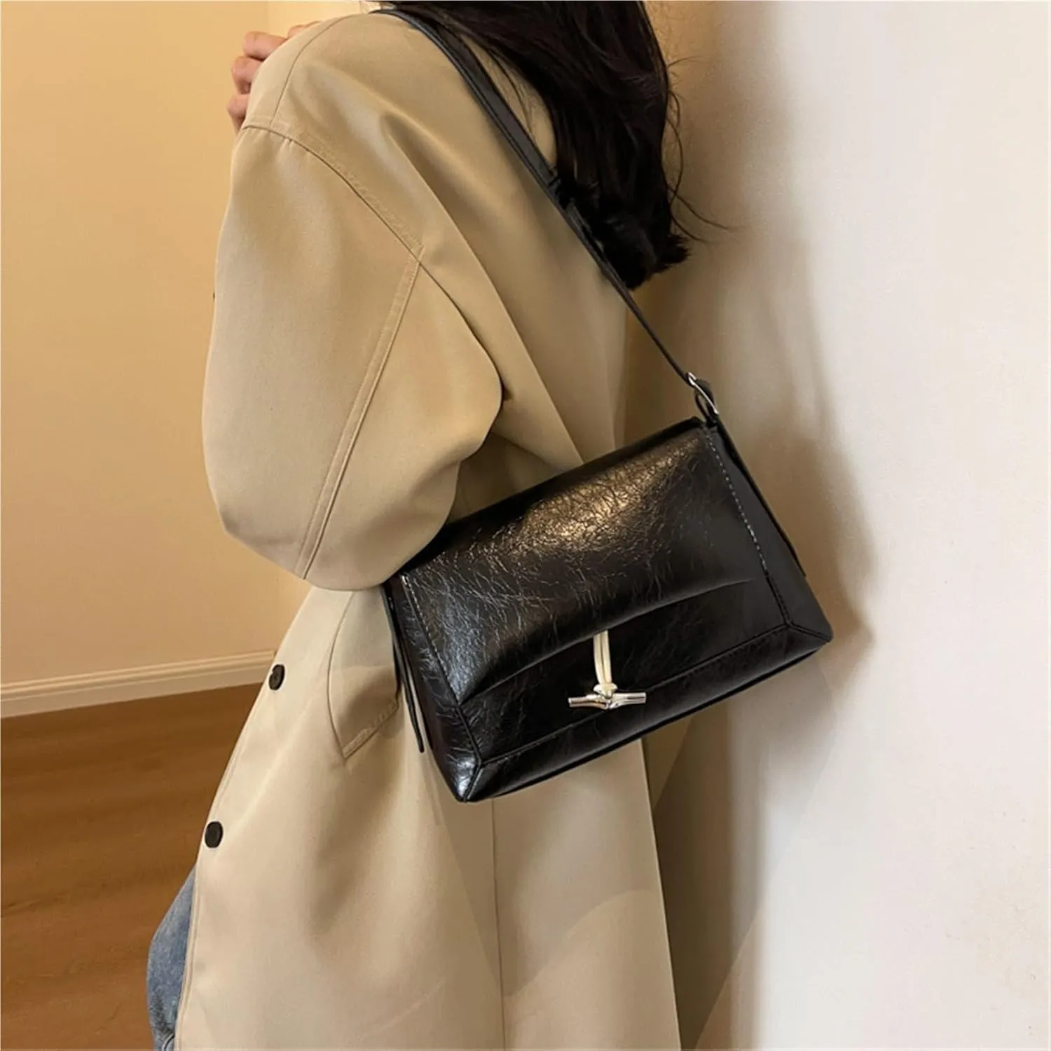 Women's oil shoulder bag crossbody bag